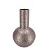 EVORA METALLIC GREY VASE TUBE 15X15X24CM
