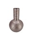 EVORA METALLIC GREY VASE TUBE 13X13X19CM