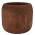 WOODY DARK NATURAL BROWN POT 33X33X27CM