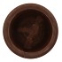 WOODY DARK NATURAL BROWN POT 33X33X27CM