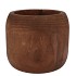 WOODY DARK NATURAL BROWN POT 28X28X23CM