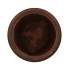 WOODY DARK NATURAL BROWN POT 28X28X23CM