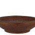 WOODY DARK NATURAL BROWN BOWL ROUND 35X35X9CM