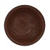 WOODY DARK NATURAL BROWN BOWL ROUND 35X35X9CM