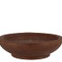 WOODY DARK NATURAL BROWN BOWL ROUND 29X29X9CM