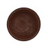 WOODY DARK NATURAL BROWN BOWL ROUND 29X29X9CM