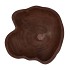 WOODY DARK NATURAL BROWN BOWL 43X40X9CM