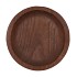 WOODY DARK NATURAL BROWN PLATE 42X42X6CM