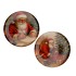 MELAMINE PRINT RED PLATE X-MAS SANTA ASS 28X28CM