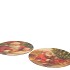 MELAMINE PRINT RED PLATE X-MAS SANTA ASS 28X28CM