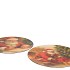 MELAMINE PRINT RED PLATE X-MAS SANTA ASS 33X33CM