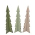 FELT GREEN BEIGE X-MAS TREE ASS 15X39CM