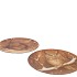 MELAMINE PRINT BROWN PLATE OWL SQUIRREL ASS 28X28CM