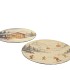 MELAMINE PRINT BROWN PLATE SNOW AND CABIN ASS 28X28CM