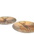 MELAMINE PRINT BROWN PLATE DEER ASS 33X33CM