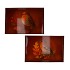 MELAMINE PRINT BROWN TRAY RECTANGLE BIRD ASS 40X26X4CM