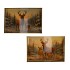 MELAMINE PRINT BROWN TRAY RECTANGLE DEER ASS 40X26X4CM