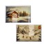 MELAMINE PRINT WHITE TRAY RECTANGLE SNOW ASS 40X26X4CM