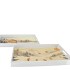 MELAMINE PRINT WHITE TRAY RECTANGLE SNOW ASS 40X26X4CM