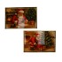 MELAMINE PRINT RED TRAY RECTANGLE SANTA ASS 40X26X4CM