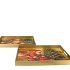 MELAMINE PRINT RED TRAY RECTANGLE SANTA ASS 40X26X4CM