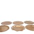 MELAMINE GOLD PLATE ASS 33X33CM