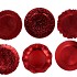 MELAMINE RED PLATE ASS 33X33CM