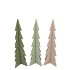 FELT GREEN BEIGE X-MAS TREE ASS 9X25CM