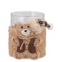 LAUREN BEIGE CANDLE HOLDER TEDDYBEAR 8X8X10CM