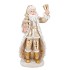 LESLY GOLD SANTA CLAUS DECO 19X16X37CM