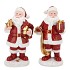 LESLY RED SANTA CLAUS DECO ASS 14X11X27CM
