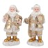 LESLY WHITE SANTA CLAUS DECO ASS 14X11X27CM