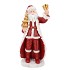 LESLY RED SANTA CLAUS DECO 19X16X37CM