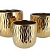 HARPER GOLD POT FLOWER S/3 31X27/26X24/21X20CM NM