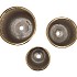 HARPER GOLD POT FLOWER S/3 31X27/26X24/21X20CM NM