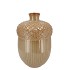 MIKA CARAMEL VASE ACORN 14X14X20CM