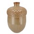 MIKA CARAMEL VASE ACORN 24X24X36CM