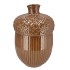 MIKA BROWN VASE ACORN 24X24X36CM