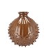 MIKA BROWN VASE CHESTNUT 13X13X13CM