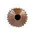 MIKA BROWN VASE CHESTNUT 13X13X13CM