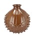 MIKA BROWN VASE CHESTNUT 24X24X24CM