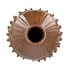 MIKA BROWN VASE CHESTNUT 24X24X24CM