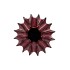 JUNA PURPLE VASE STRUCTURE 19X19X17CM