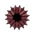 JUNA PURPLE VASE STRUCTURE 23X23X20CM