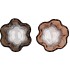 JAZZ BROWN T-LIGHT GLASS ASS 10X9CM