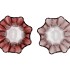 JAZZ PINK T-LIGHT BLOWN GLASS  ASS 16X13CM