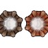 JAZZ BROWN T-LIGHT BLOWN GLASS ASS 16X13CM