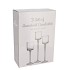 JAZZ CLEAR CANDLE HOLDER WITH FOOT ASS P/3 8X20CM