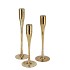 JAZZ GOLD CANDLE HOLDER STRAIGHT ASS P/3 8X21CM