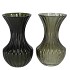 TAYLOR GREEN VASE CONE NECK ASS 9X16CM